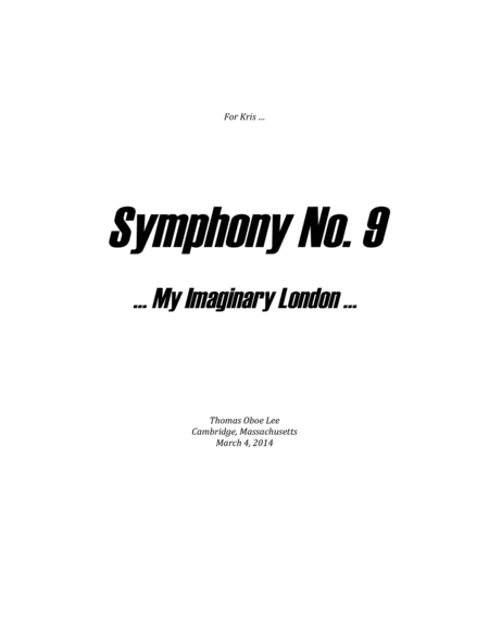 Symphony No. 9 ... My Imaginary London (2014) for orchestra image number null