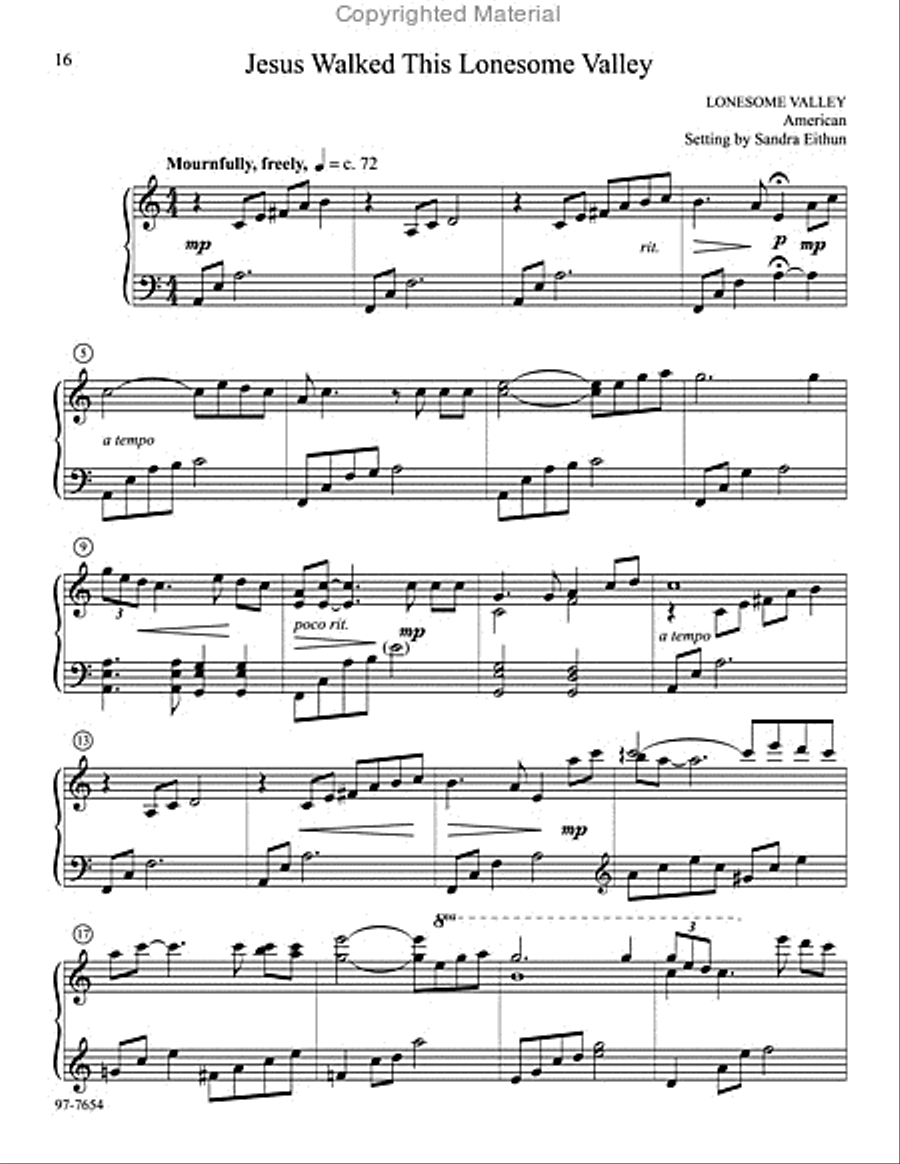 Go to Dark Gethsemane: Piano Music for Lent and Holy Week Piano Solo scores gallery preview page 6
