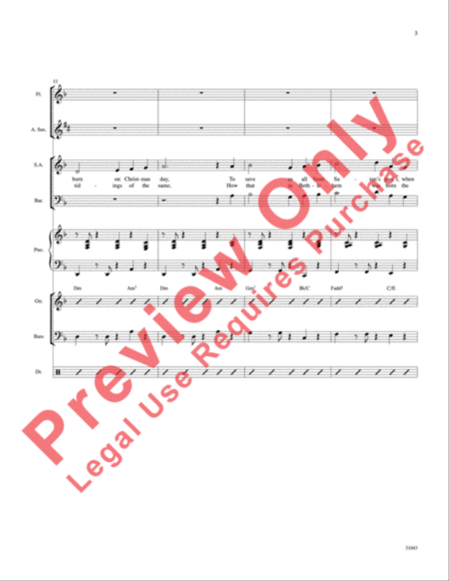 God Rest You Merry, Gentlemen Choir scores gallery preview page 4