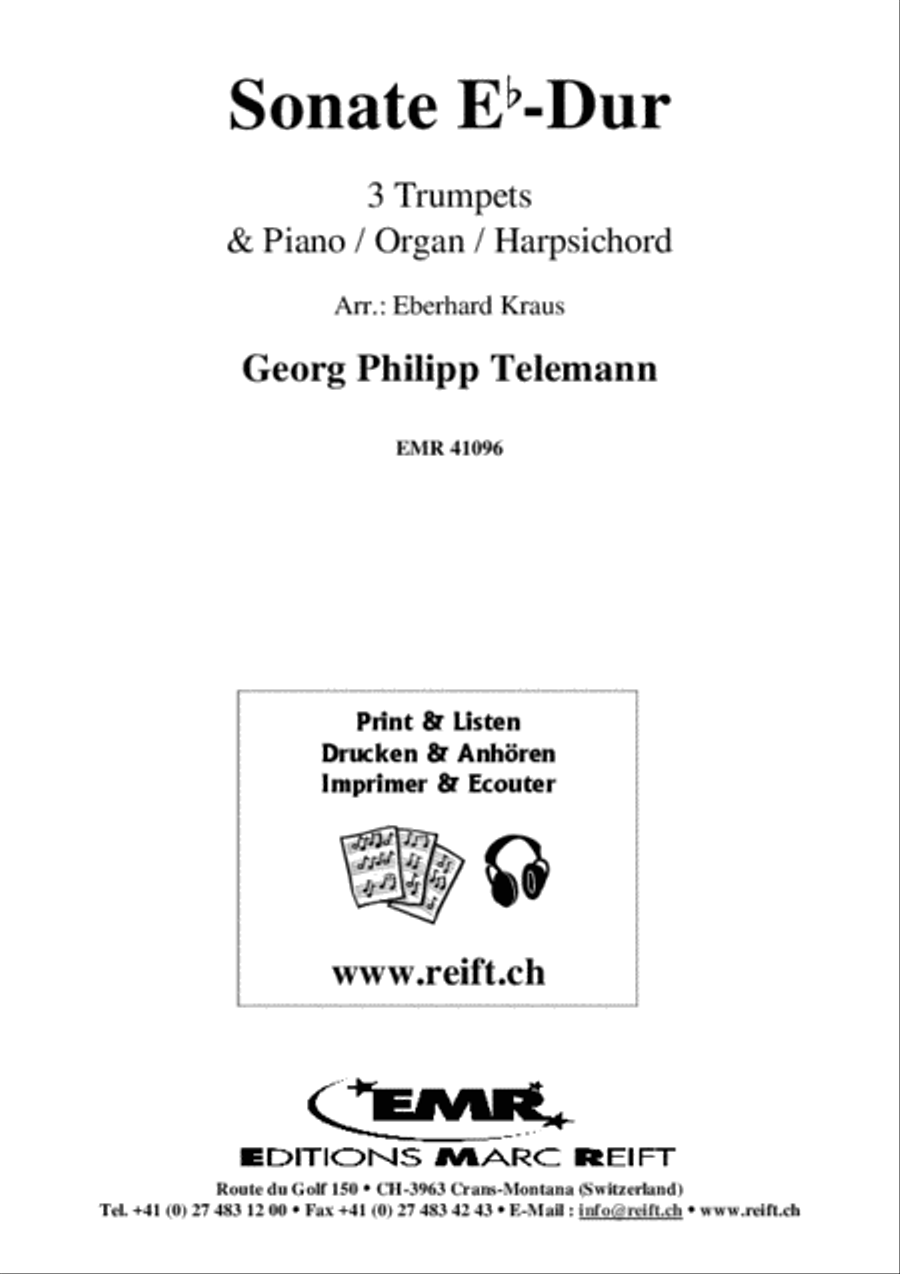 Sonate Eb-Dur Trumpet Trio scores gallery preview page 2