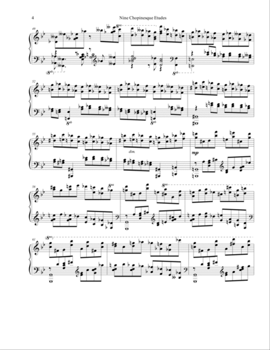 Chopinesque Etude No. 9 in G Minor Piano Method scores gallery preview page 4