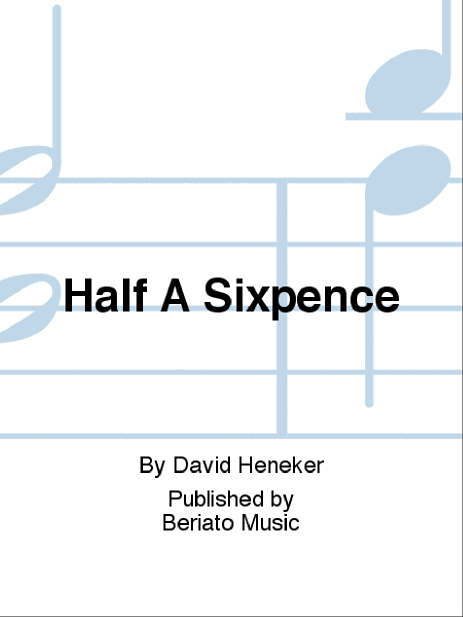 Half A Sixpence Piano, Vocal, Guitar scores gallery preview page 1