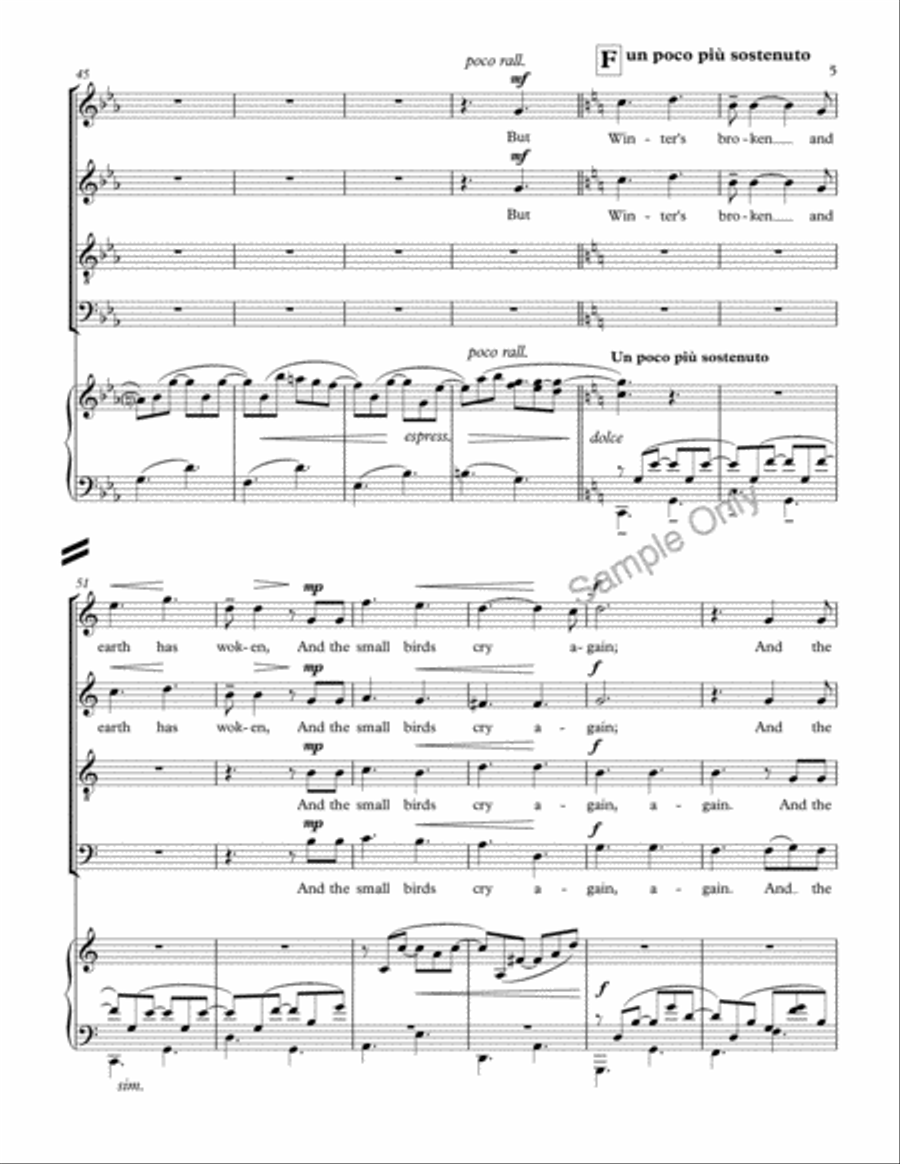 All Suddenly The Wind 4-Part scores gallery preview page 5