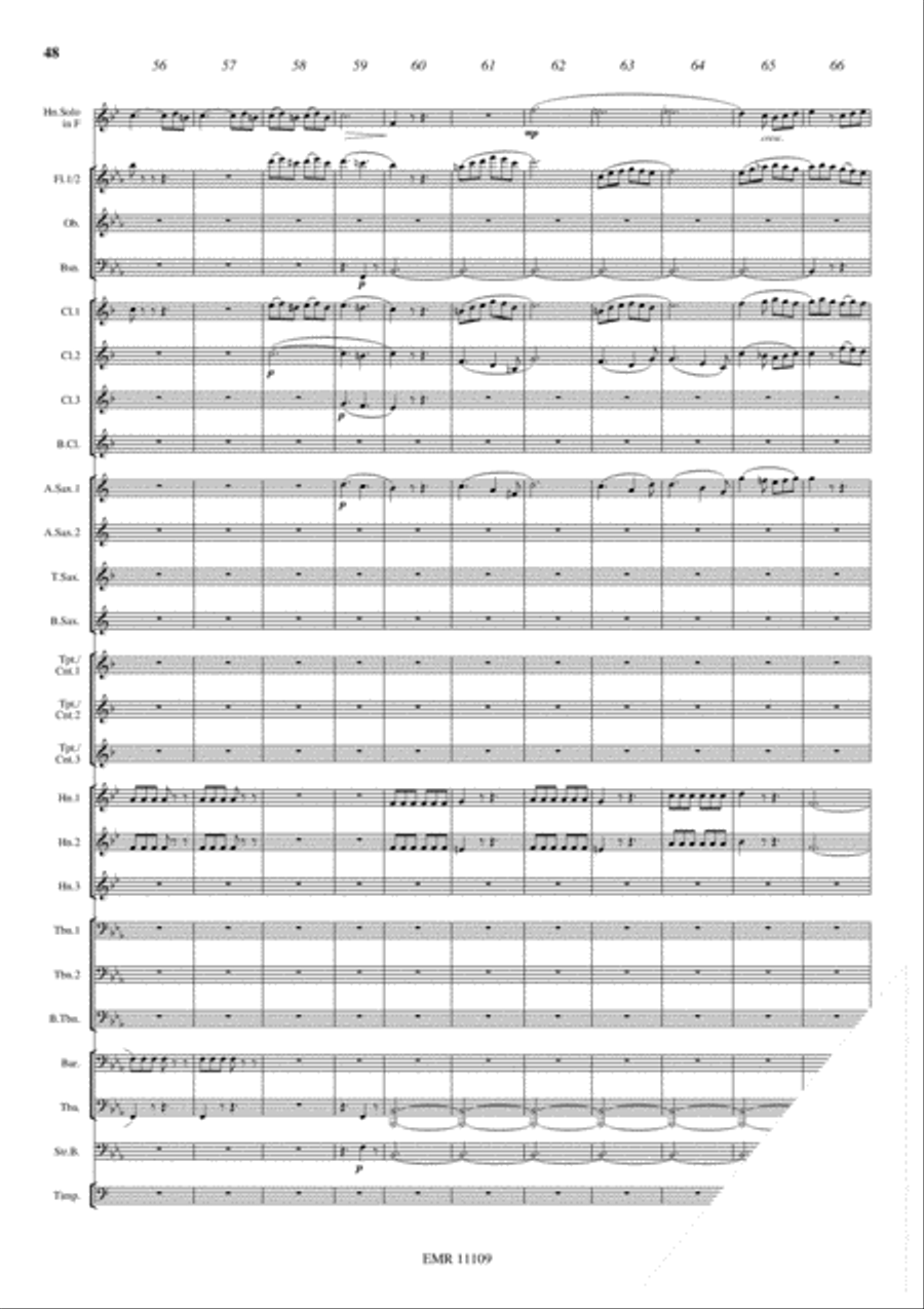 Horn Concerto No. 4 Concert Band scores gallery preview page 20