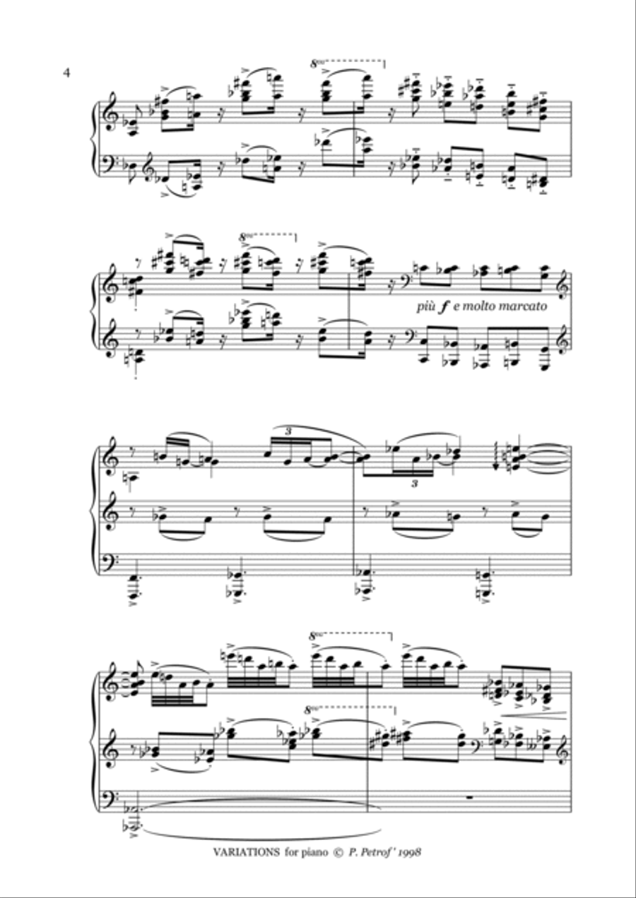 Variations for piano Piano Method scores gallery preview page 4