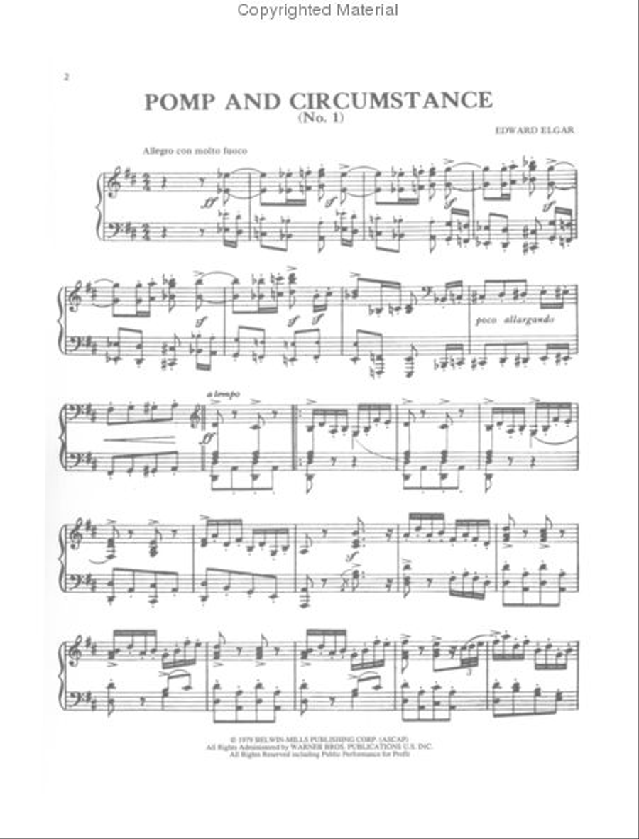 Pomp and Circumstance, No. 1 Small Ensemble scores gallery preview page 2