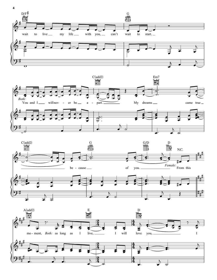 From This Moment On Acoustic Guitar scores gallery preview page 4