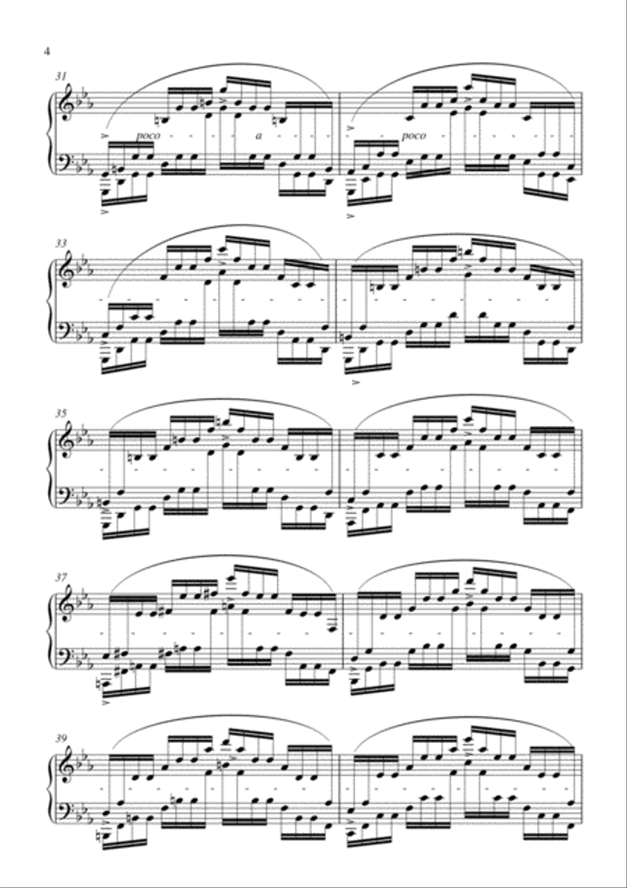 Chopin - Etude Op. 25, No. 12 in C minor for piano solo Piano Method scores gallery preview page 5