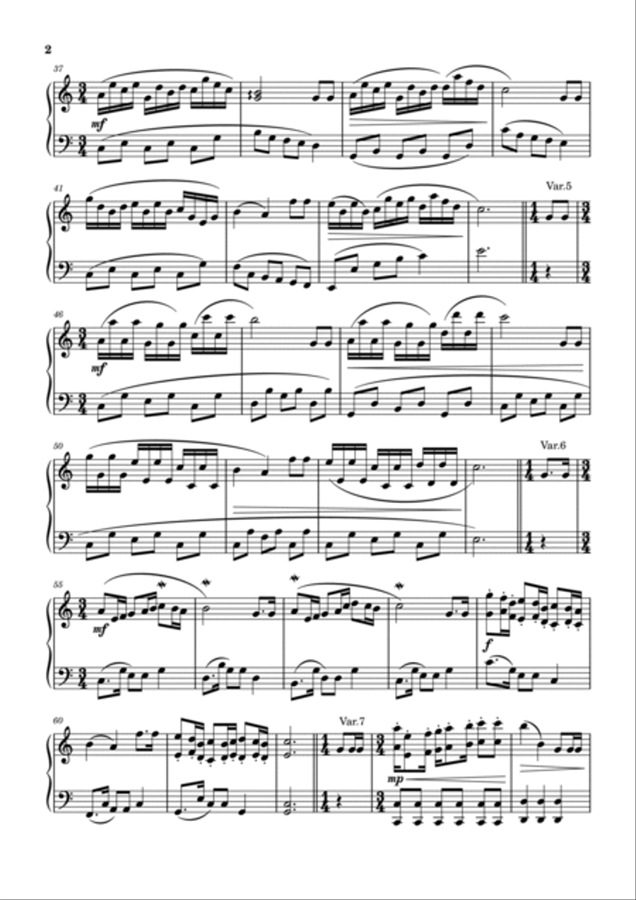 Feliz Cumpleaños Piano scores gallery preview page 2