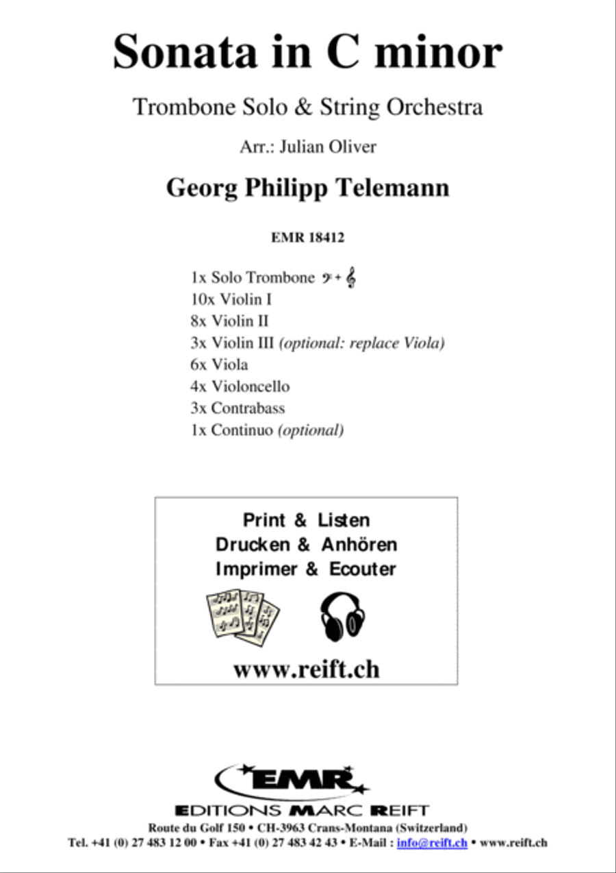 Sonata in C minor String Orchestra scores gallery preview page 2