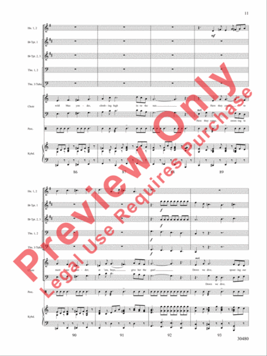A Tribute to the Armed Services (A Medley) Choir scores gallery preview page 12