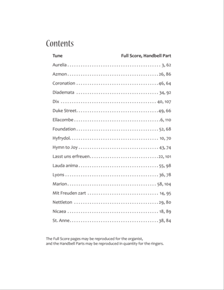 Let Praises Ring: 18 Introductions and Hymn Accompaniments for Handbells, Organ, and Congregation, Volume 1 image number null