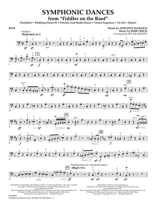 Symphonic Dances (from Fiddler On The Roof) (arr. Ira Hearshen) - String Bass