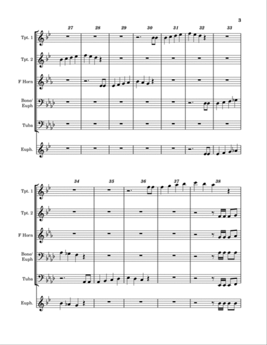 Duelling Banjos Duelling Banjos Euphonium scores gallery preview page 3