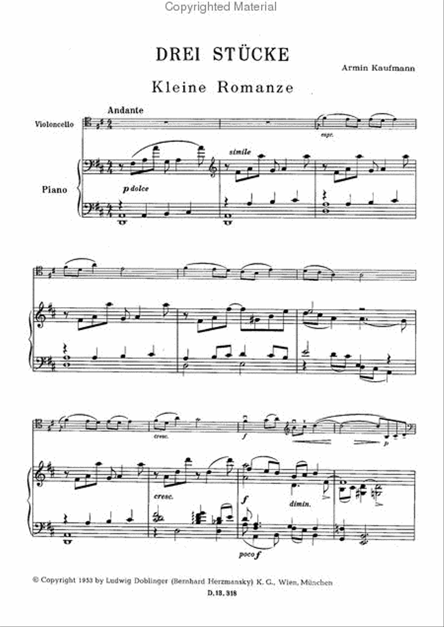 3 Stucke Piano scores gallery preview page 2