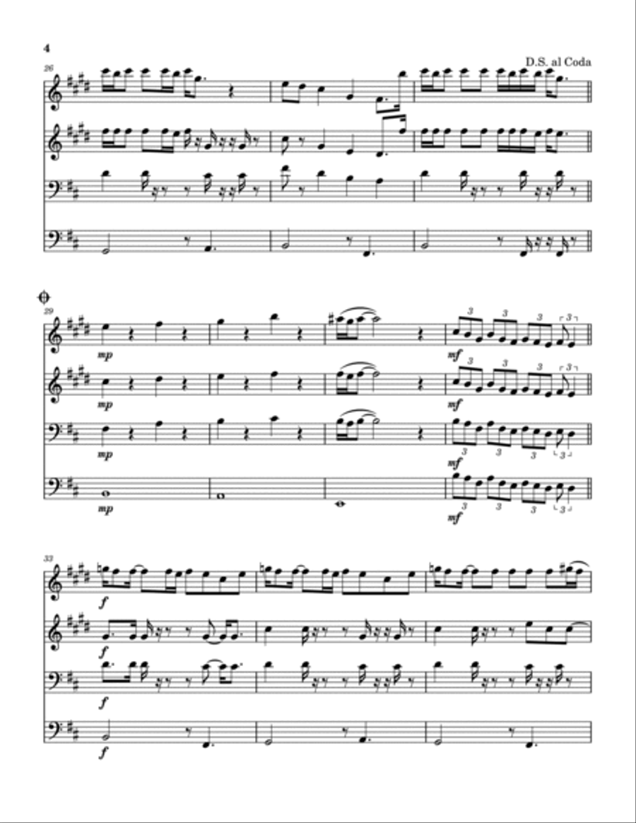 Deeper Waters Deeper Waters Brass Quartet scores gallery preview page 5