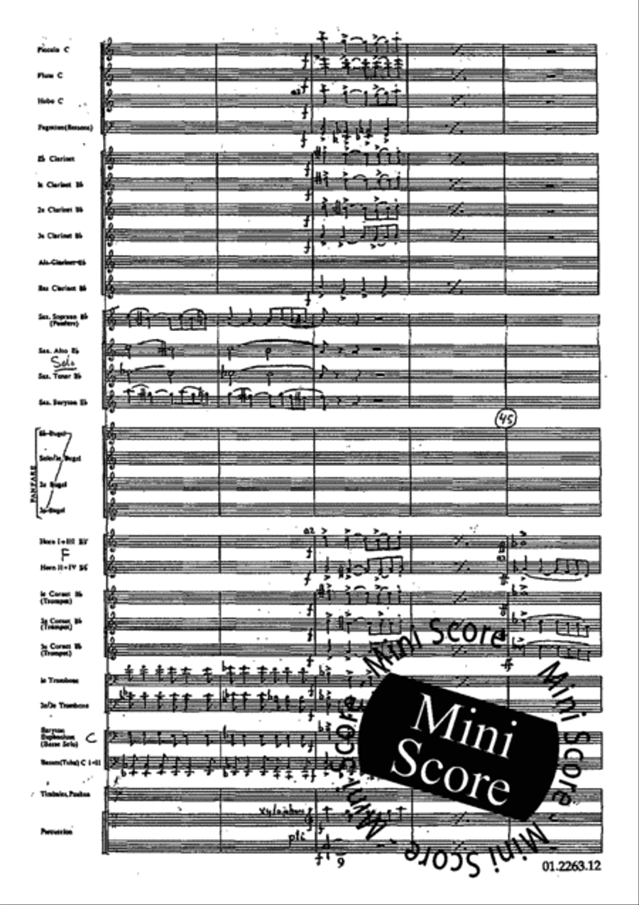 Concerto Grosso Concert Band scores gallery preview page 13