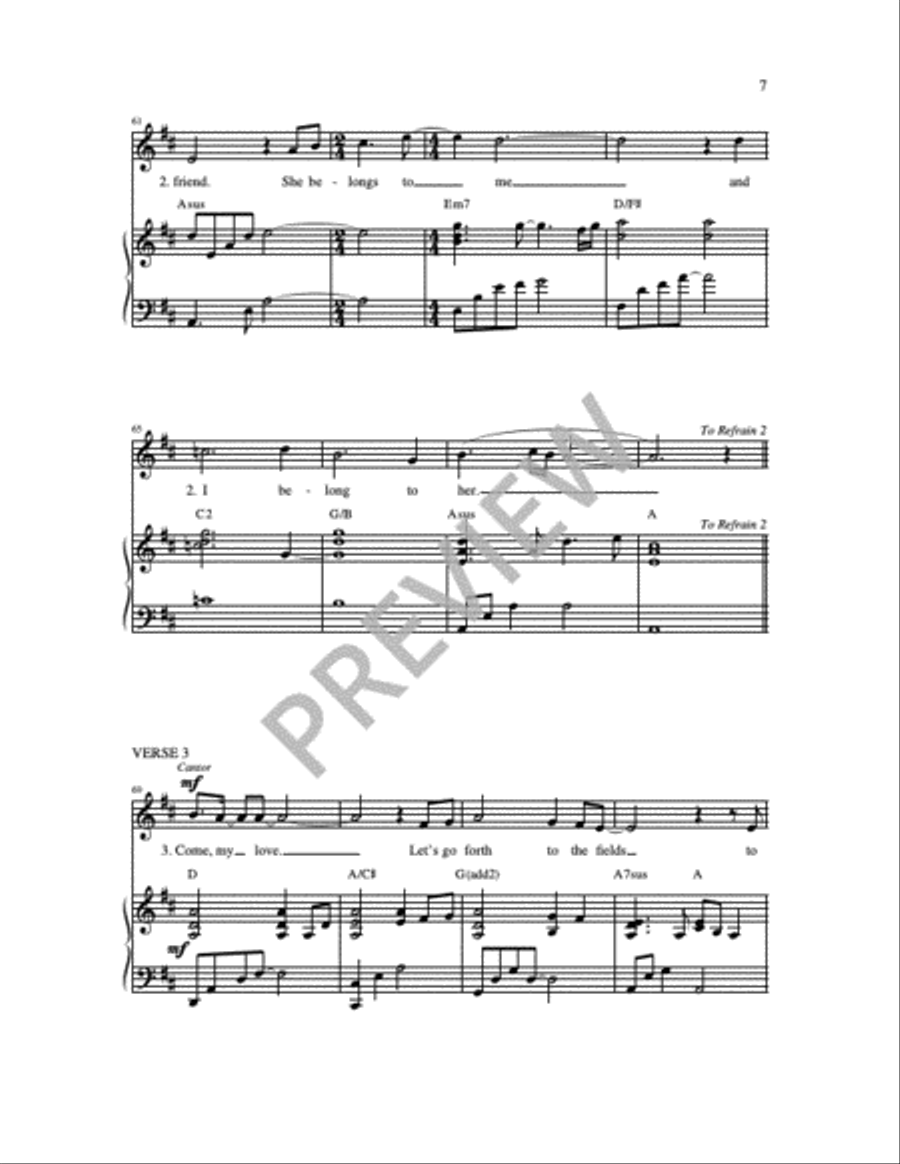 Set Me As a Seal Unison Choir scores gallery preview page 7