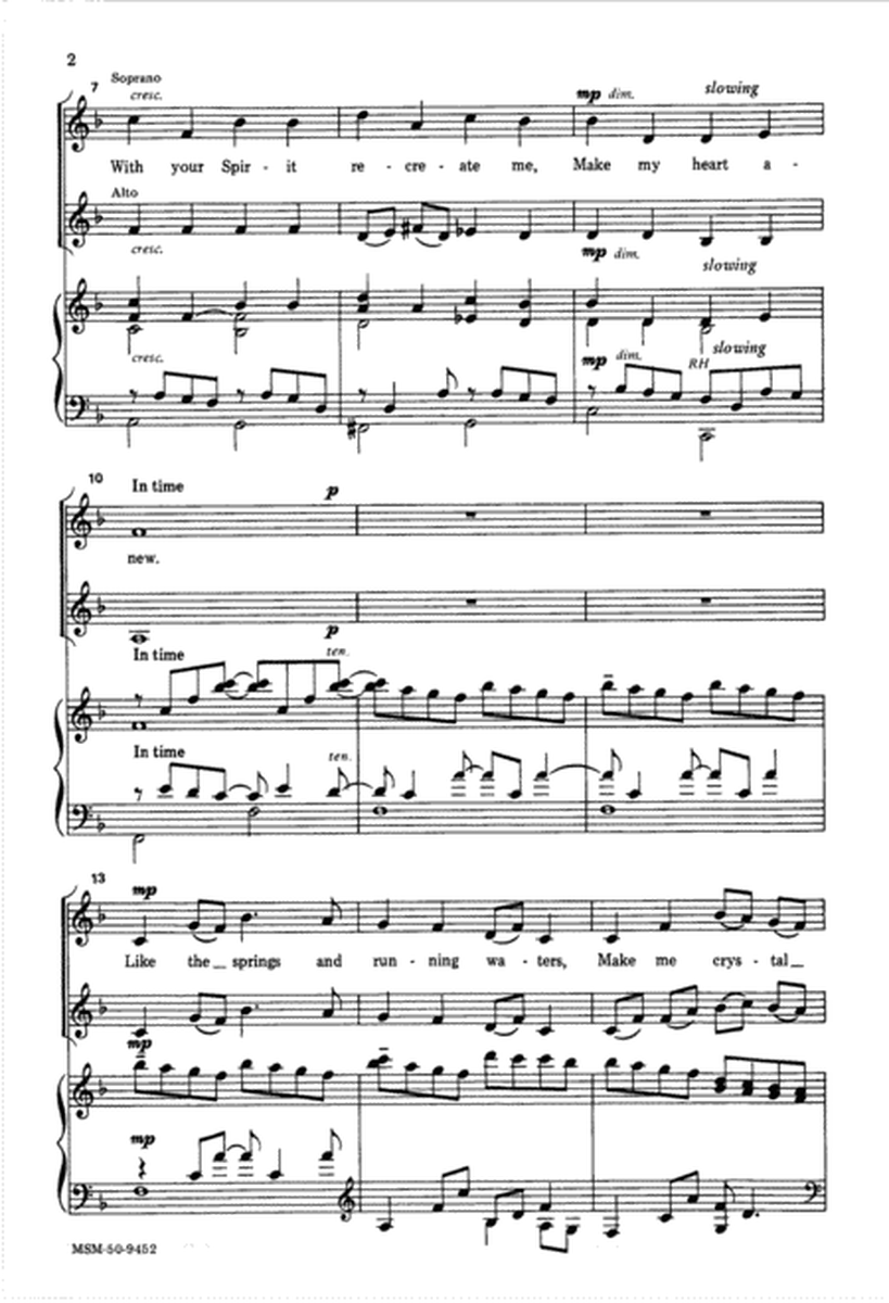 God, Who Touches Earth with Beauty (Downloadable Choral Score)