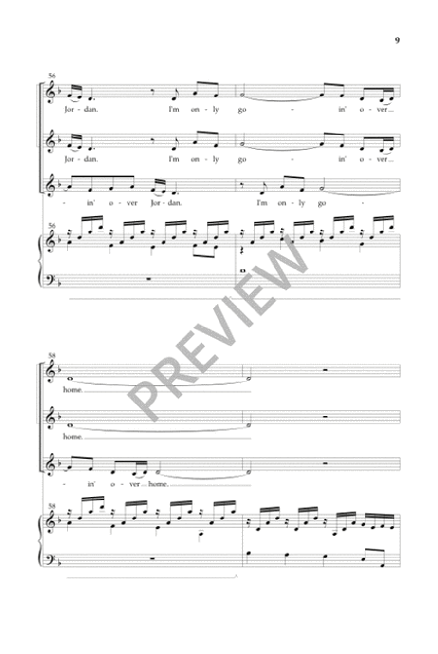 Poor Wayfaring Stranger SSA scores gallery preview page 8