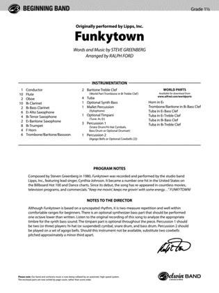 Book cover for Funkytown: Score