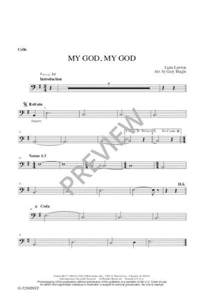 My God, My God - Instrument edition