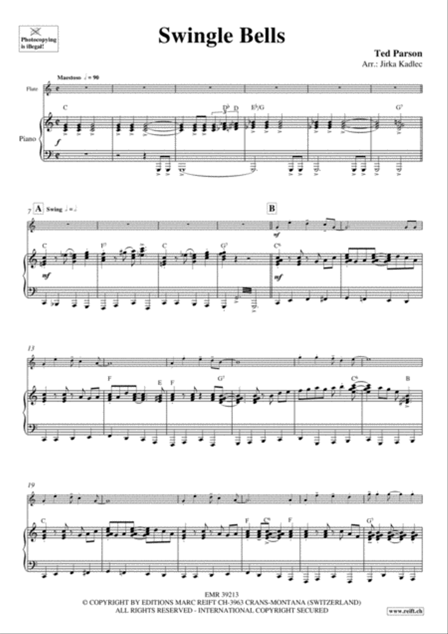 Swingle Bells Flute Solo scores gallery preview page 3