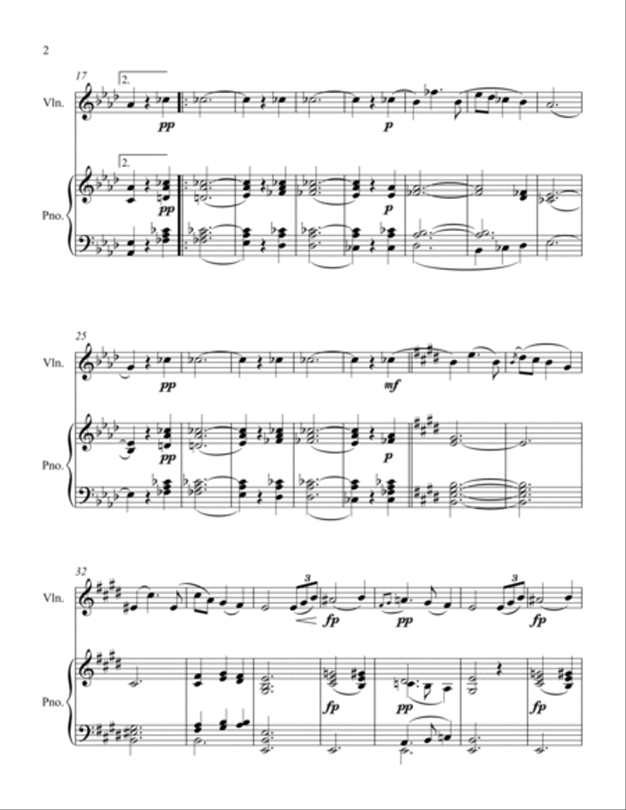 Moments Musicaux 6 Violin Solo scores gallery preview page 2