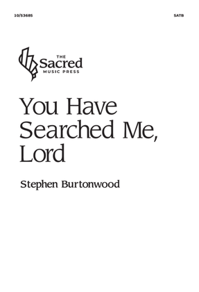 Book cover for You Have Searched Me, Lord