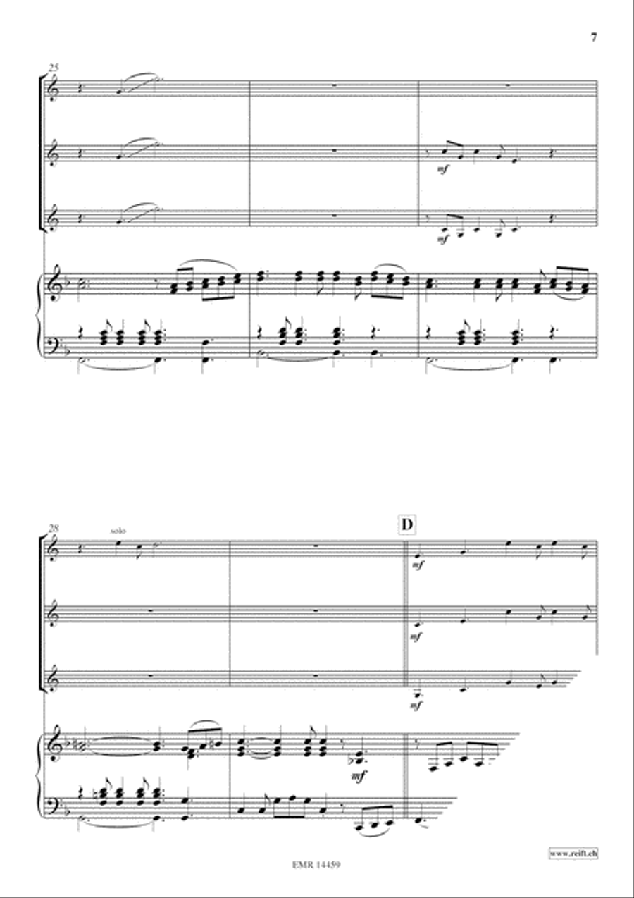 Alphorn Ballad Organ scores gallery preview page 8