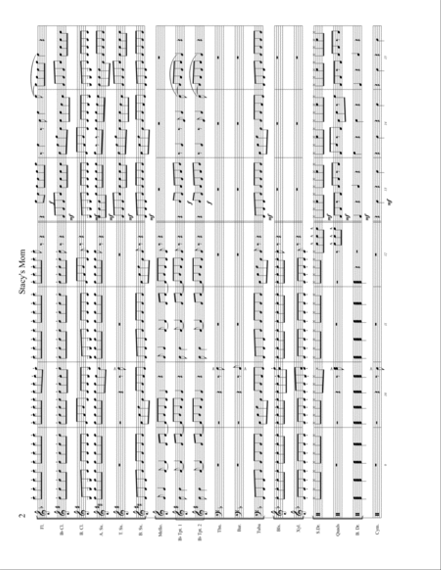 Stacy's Mom Marching Band scores gallery preview page 4
