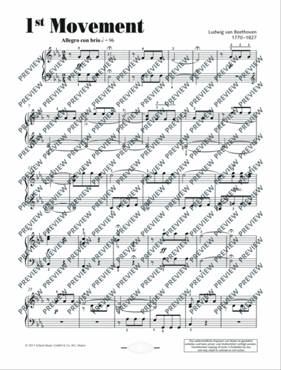 Symphony No. 5 C minor Symphony No. 5 C minor Piano Solo scores gallery preview page 7