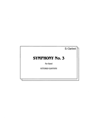 Symphony No. 3 for Band: E-flat Soprano Clarinet
