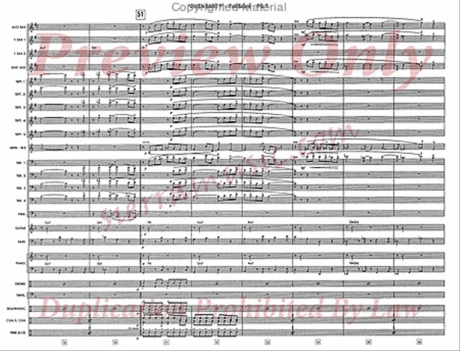 Quien Sabe? (Who Knows?) Jazz Ensemble scores gallery preview page 8