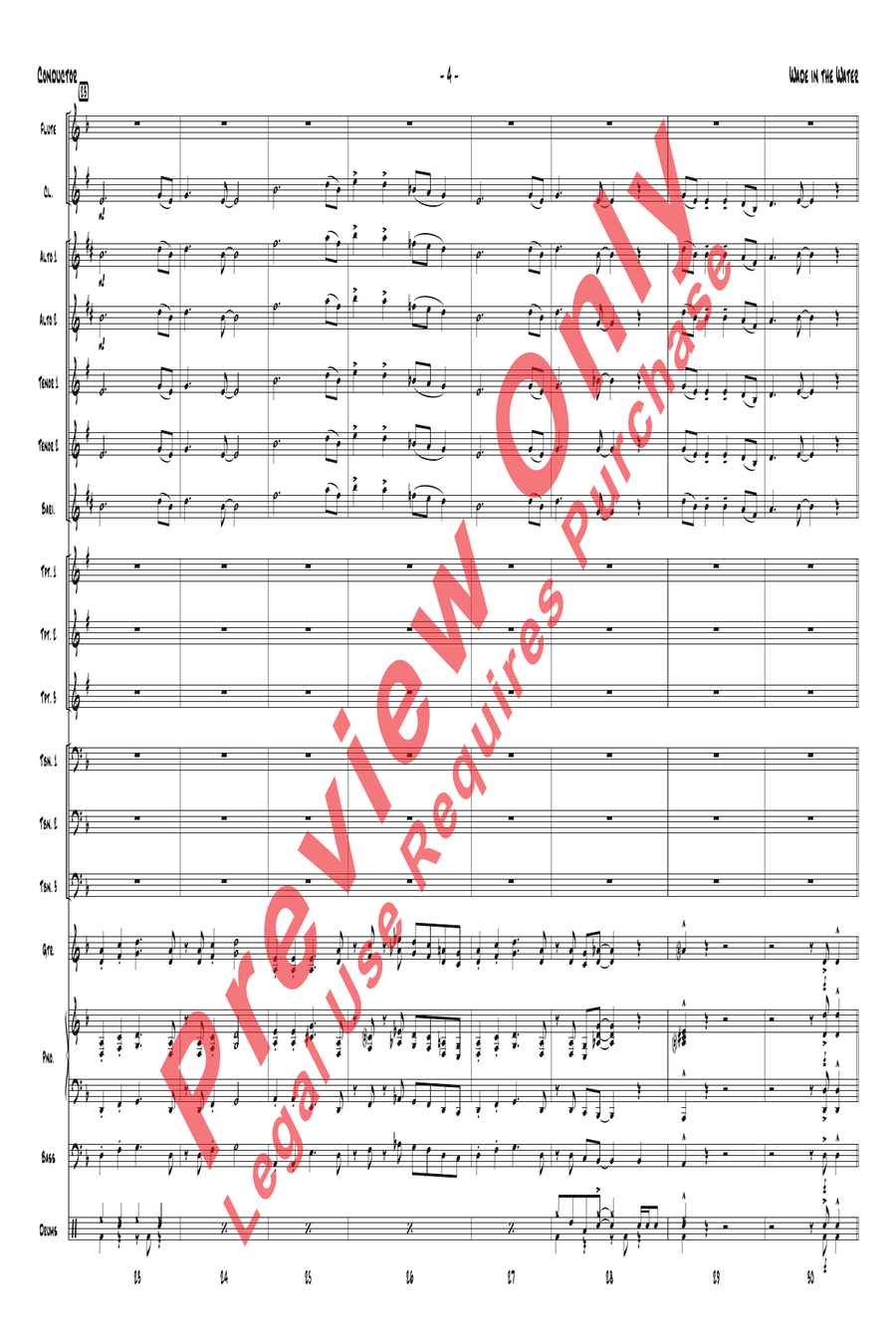 Wade in the Water Jazz Ensemble scores gallery preview page 6