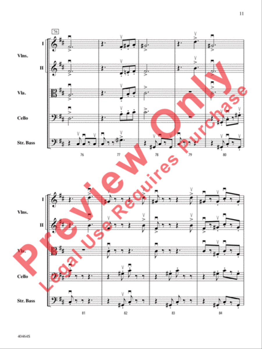 Allegro Giocoso Allegro Giocoso String Orchestra scores gallery preview page 12