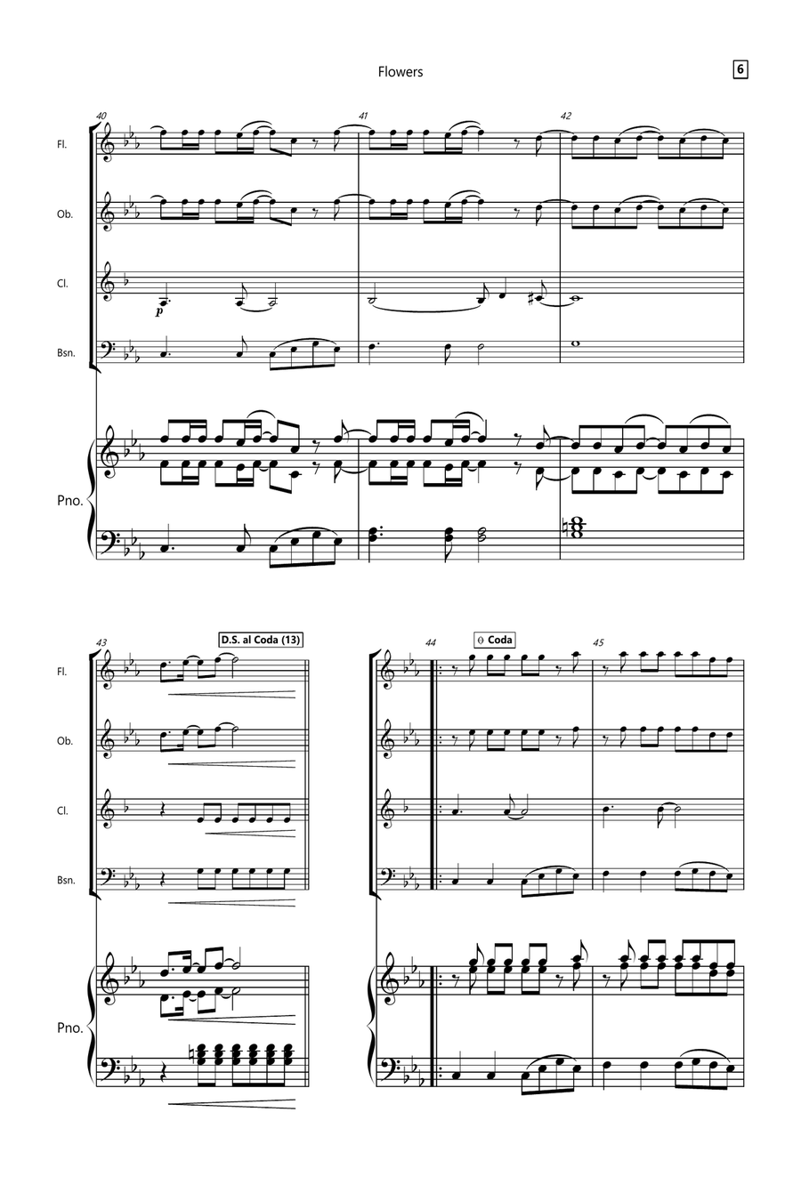 Flowers Small Ensemble scores gallery preview page 6