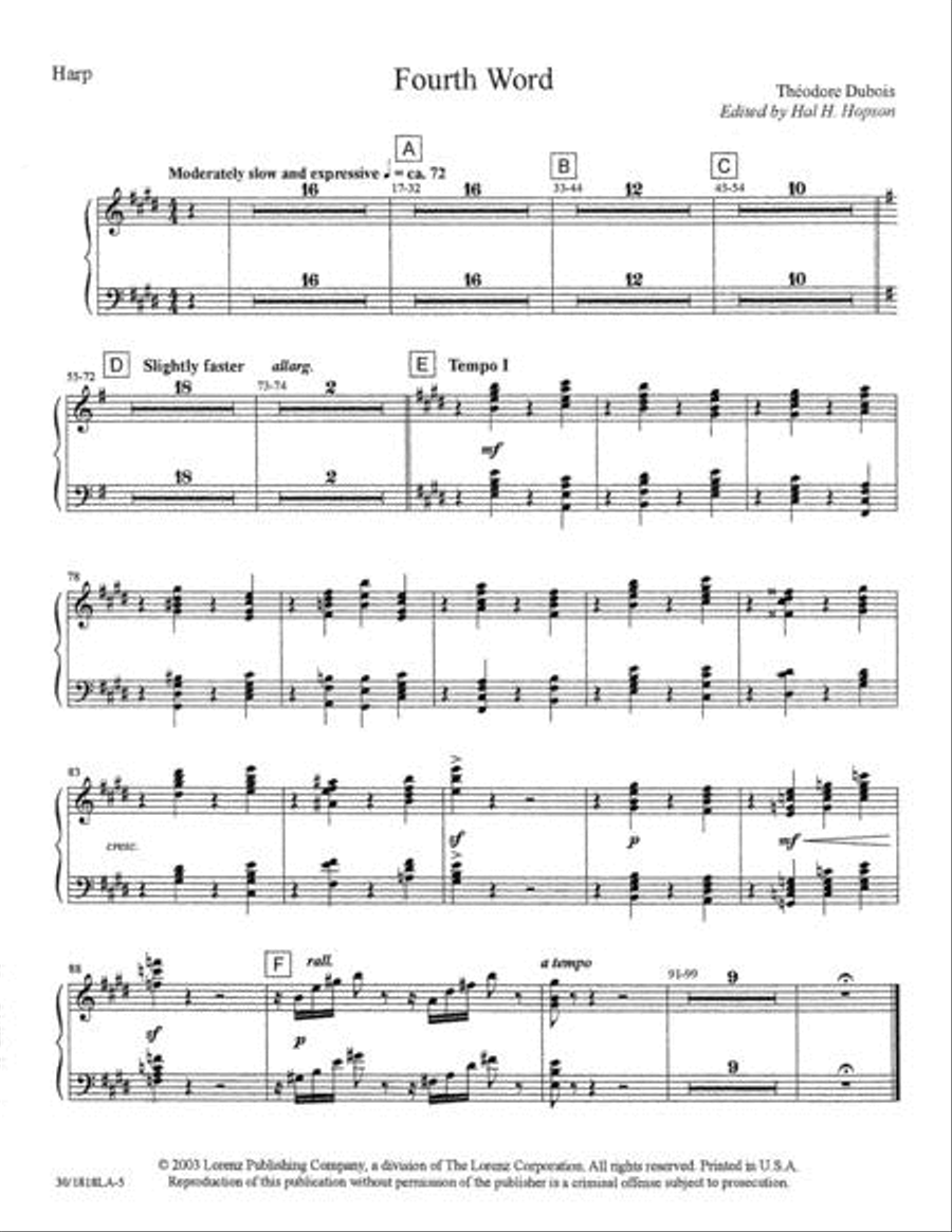 The Seven Last Words of Christ - Harp Choir scores gallery preview page 6