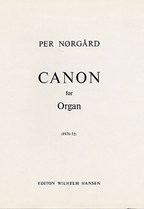 Book cover for Per Norgard: Canon For Organ