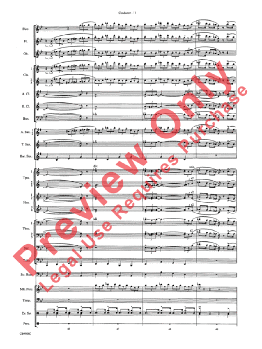 Swing's the Thing Concert Band scores gallery preview page 14