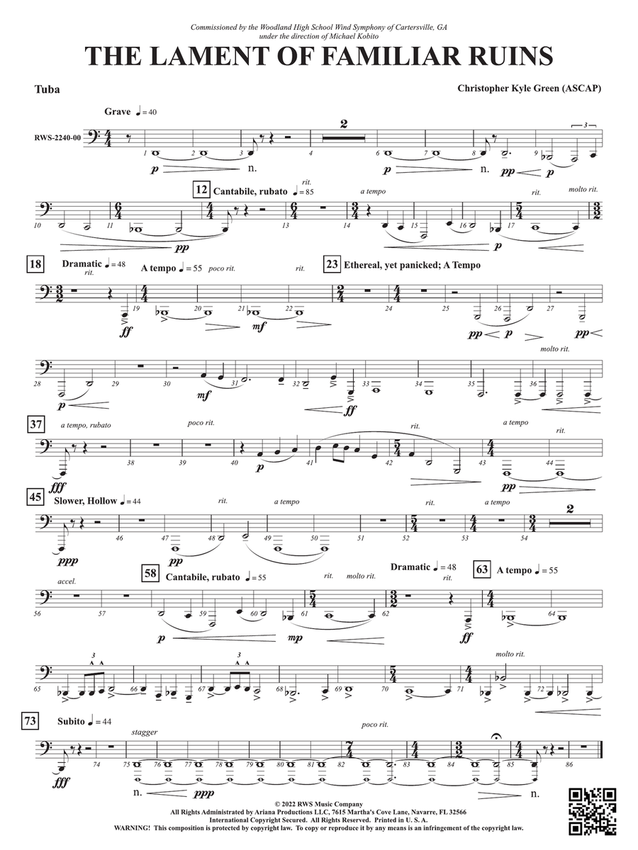 The Lament of Familiar Ruins: Tuba