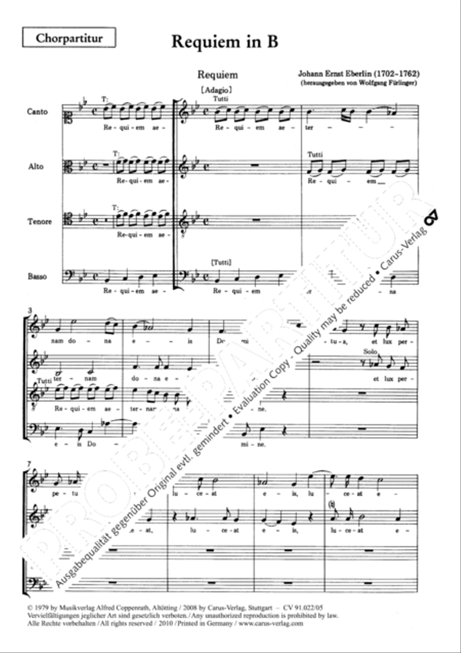 Requiem in B Requiem in B 4-Part scores gallery preview page 2