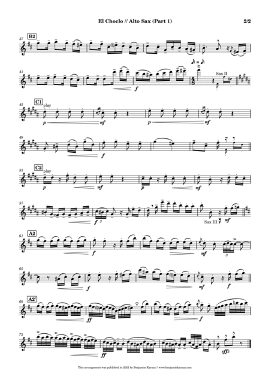 El Choclo Woodwind Trio scores gallery preview page 6