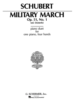 Book cover for Military March, Op. 51, No. 1