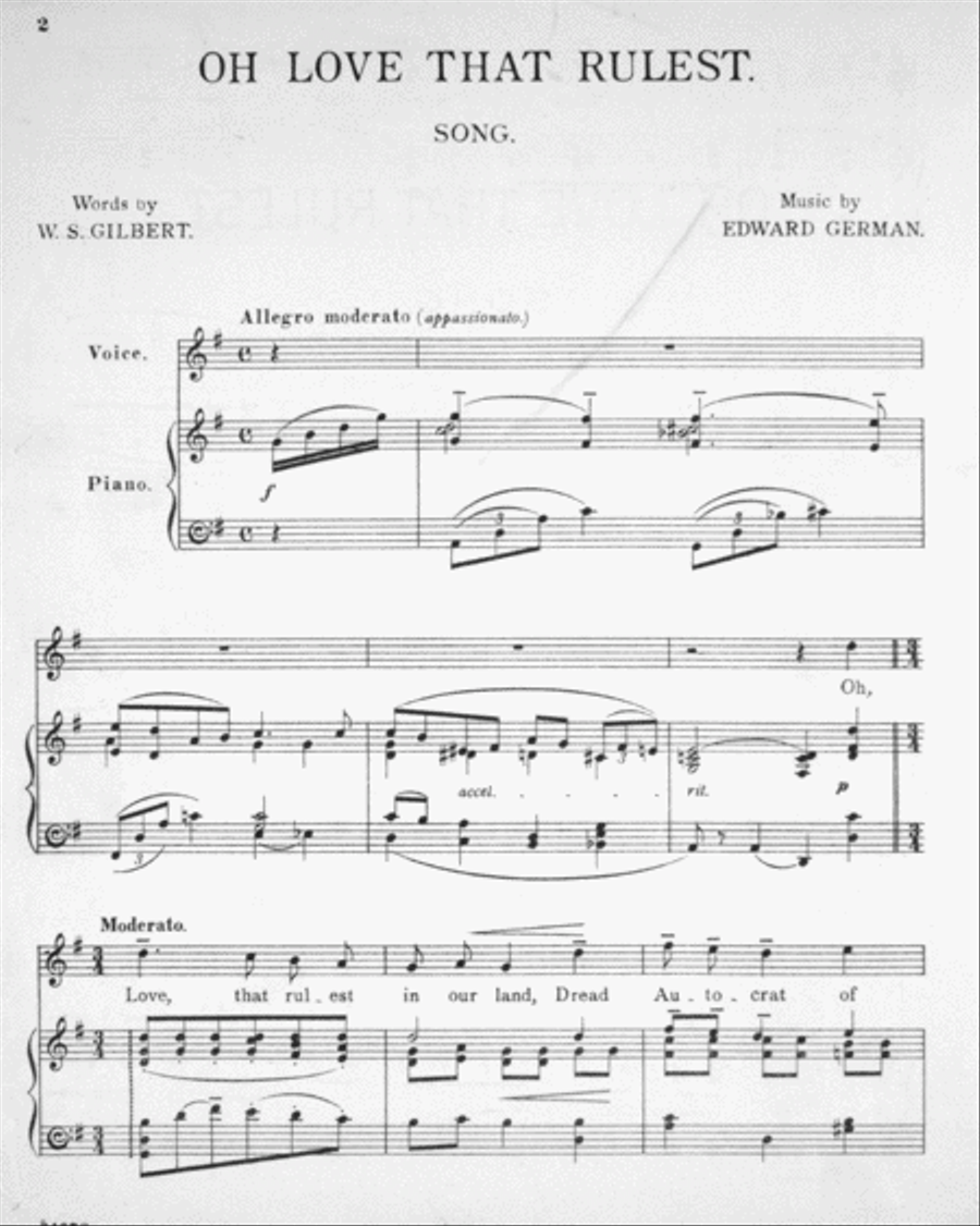 Oh Love That Rulest. Song Voice scores gallery preview page 2