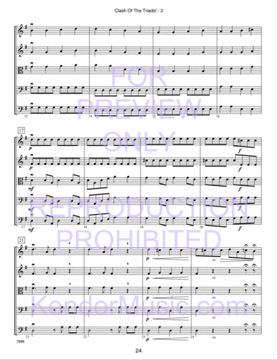 Kendor Concert Favorites, Volume 2 (Score) Score scores gallery preview page 29