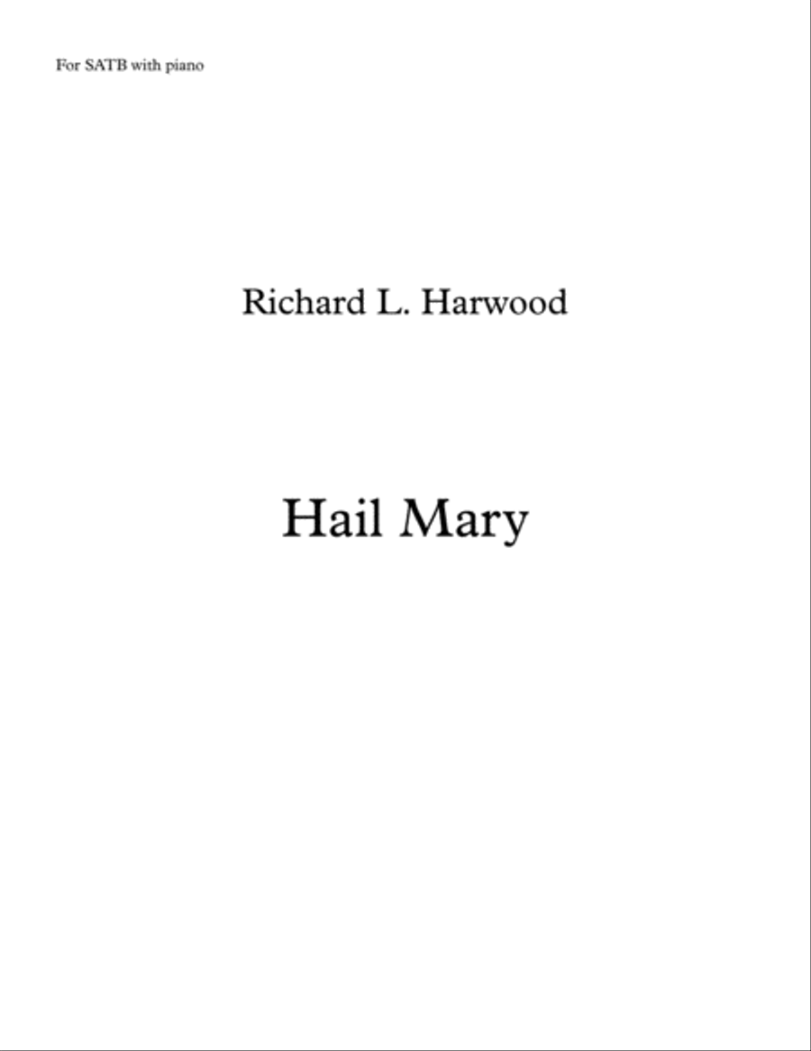 Hail Mary 4-Part scores gallery preview page 1