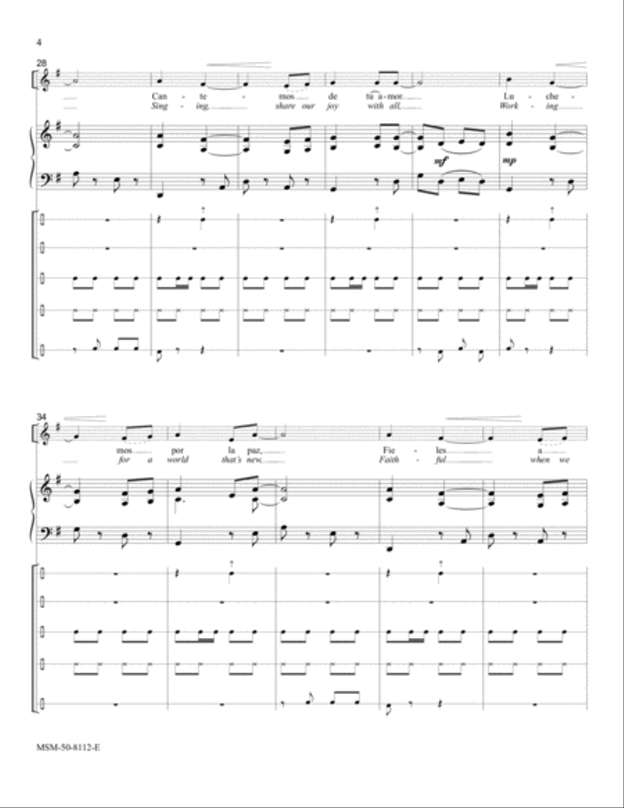 Song of Hope Choir scores gallery preview page 4