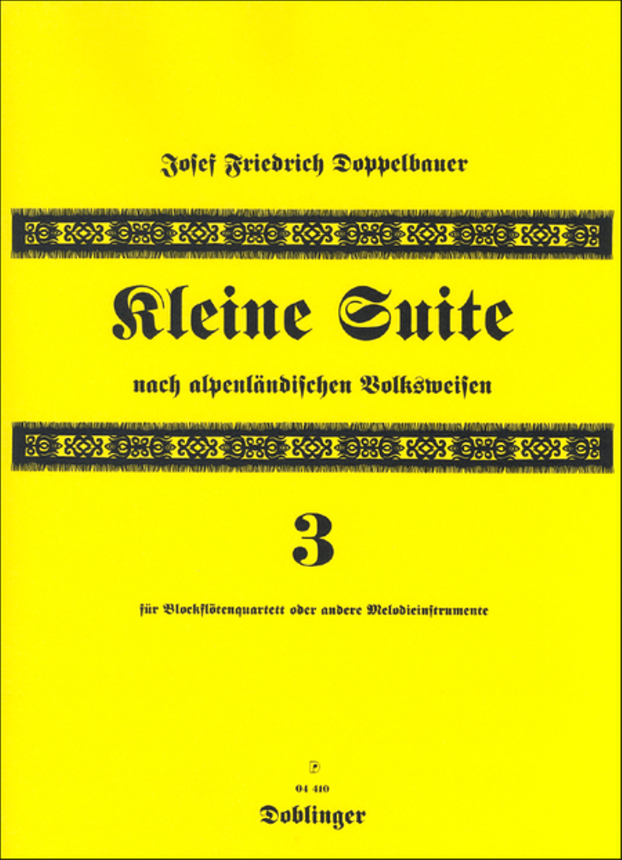 Kleine Suite III Flute Quartet scores gallery preview page 1