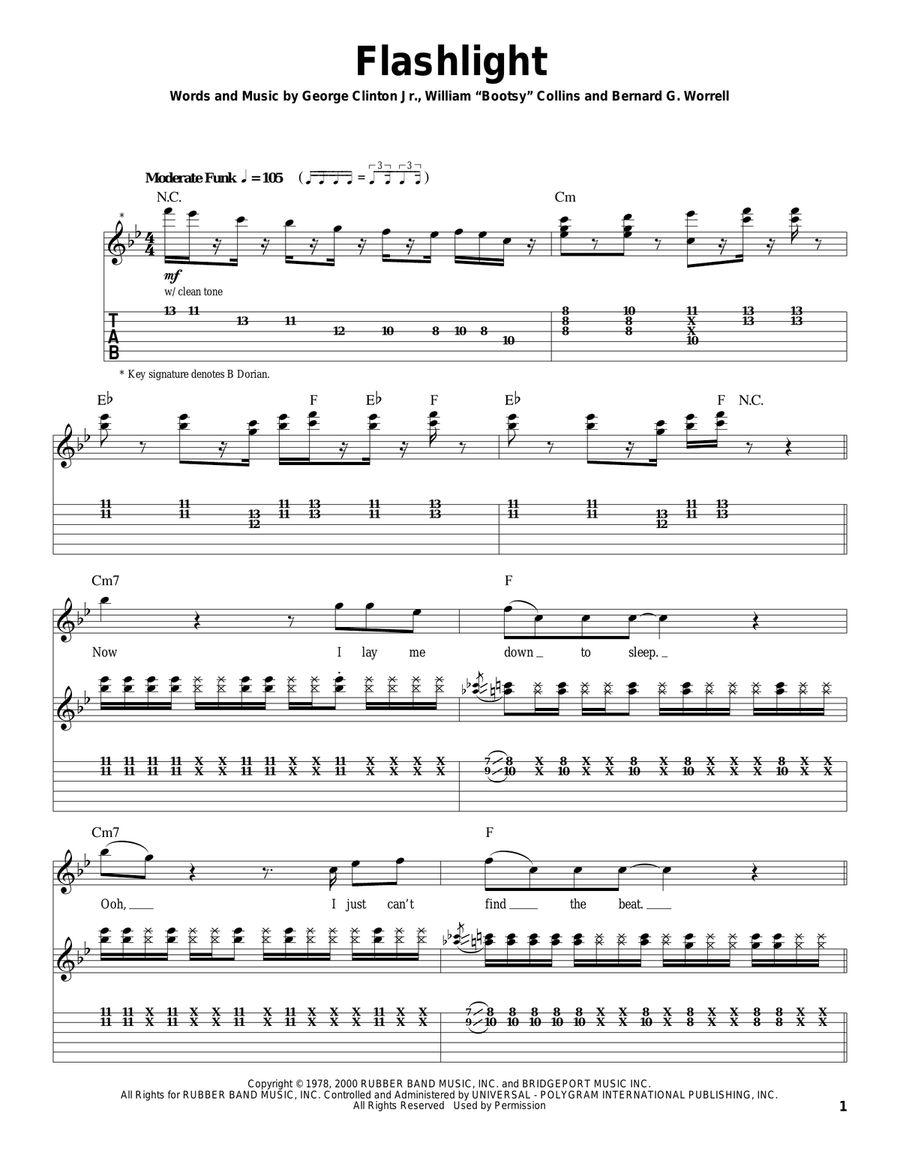 Flashlight Acoustic Guitar scores gallery preview page 1